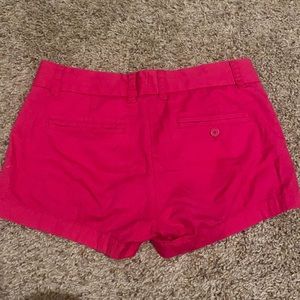 Pink J Crew Chino Shorts